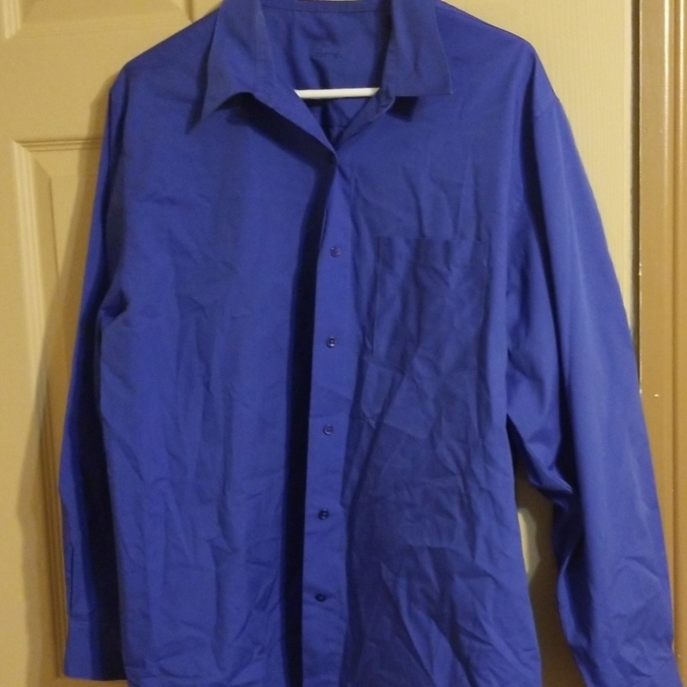 Blue foxcroft buttoned shirt - Picture 2 of 5
